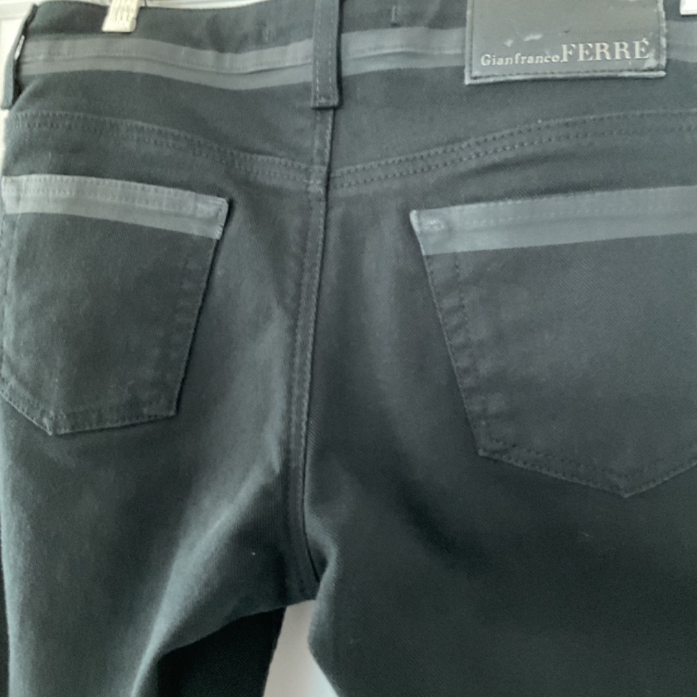 MOTIVI Black Pants size 10 Shiny Rayon/Wool blend - Picture 14 of 15